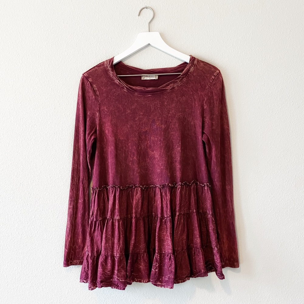 Altar’d State Tiered Ruffle Long Sleeve